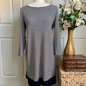 IVANKA TRUMP black and white dress